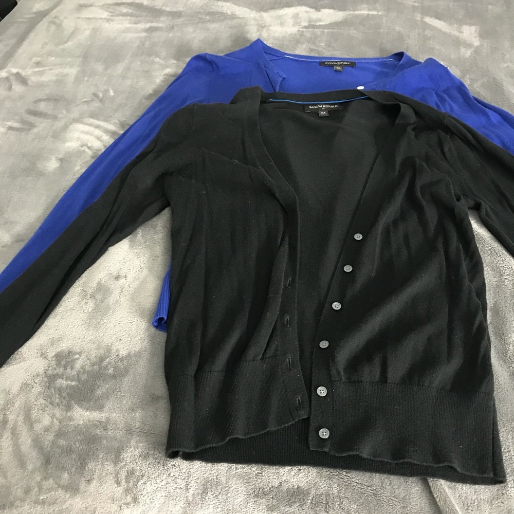 Four banana republic cardigans